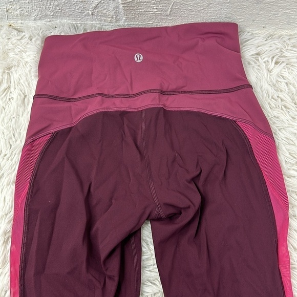 🔥$SALE$🔥 Lululemon Colour Me Ombre Crop 21" Dark Adobe Blush Berry Violet Red - Picture 4 of 5